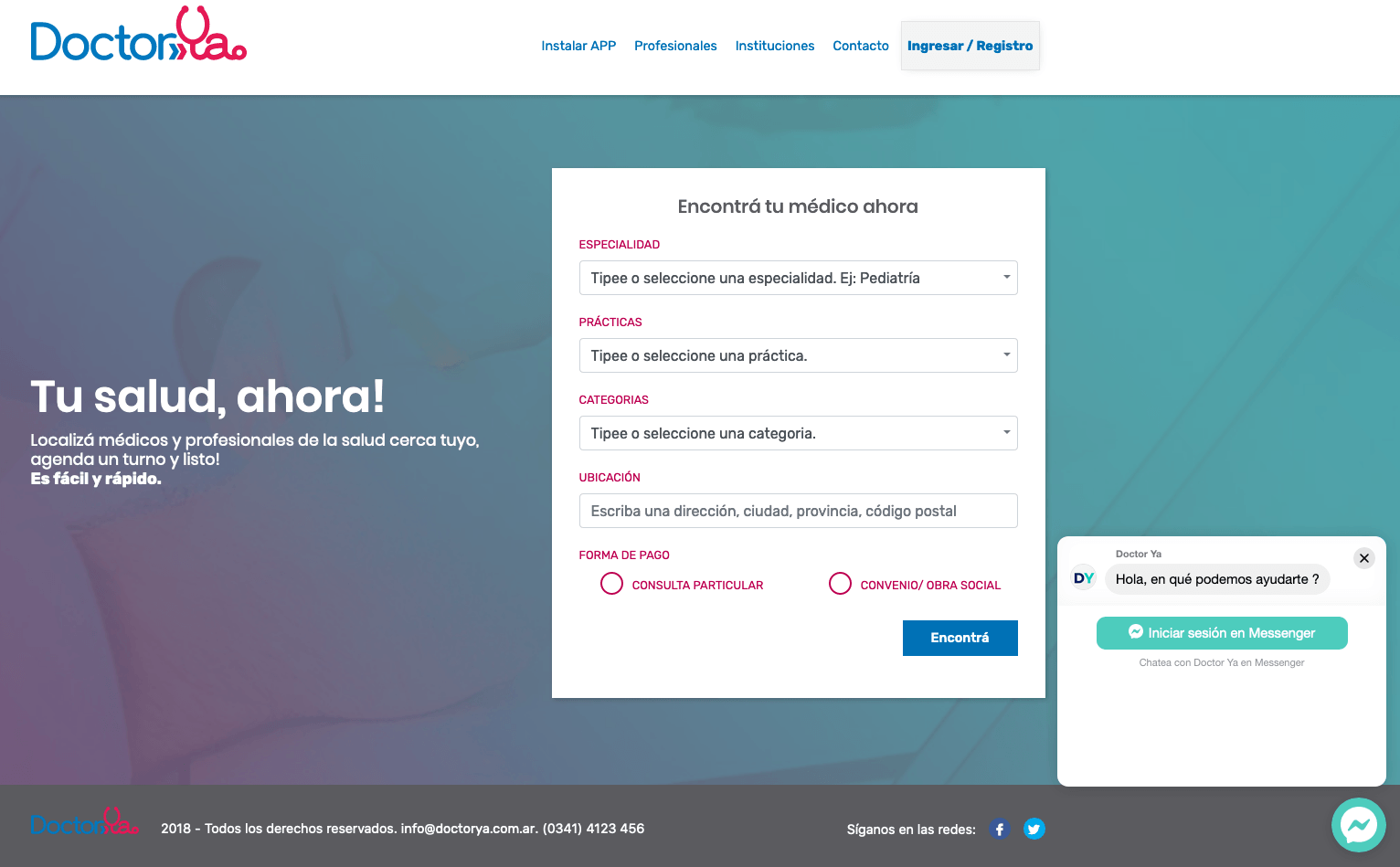 DoctorYA | Tu salud ahora
