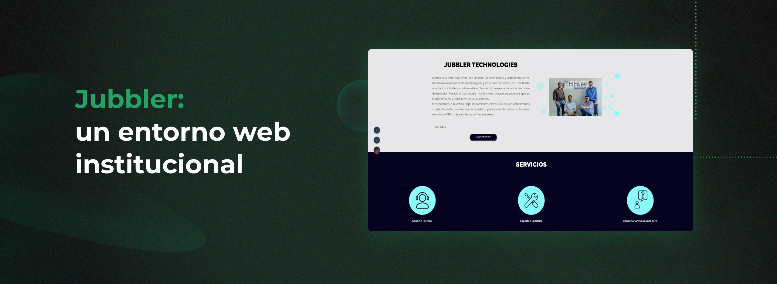 Jubbler: an institutional, modern, and functional website