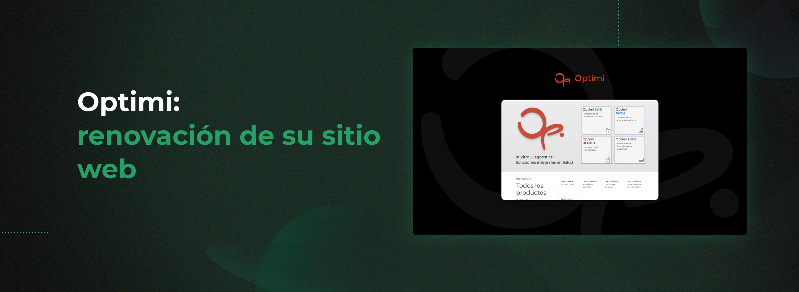 Optimi: renovación de su sitio web